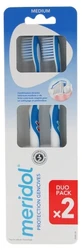 Meridol Protecție gingivală – Periuțe de dinți cu perii medii – Pachet dublu