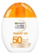 Garnier Ambre Solaire Super UV Aqua Fluid de protecție cu nuanță SPF50 40 ml