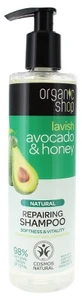 Organic Shop Natural Repairing Shampoo with Avocado and Honey, 280 ml