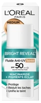 L'Oréal Paris Bright Reveal Getöntes Anti-UV-Fluid mit Niacinamid gegen Pigmentflecken LSF 50+ 50 ml