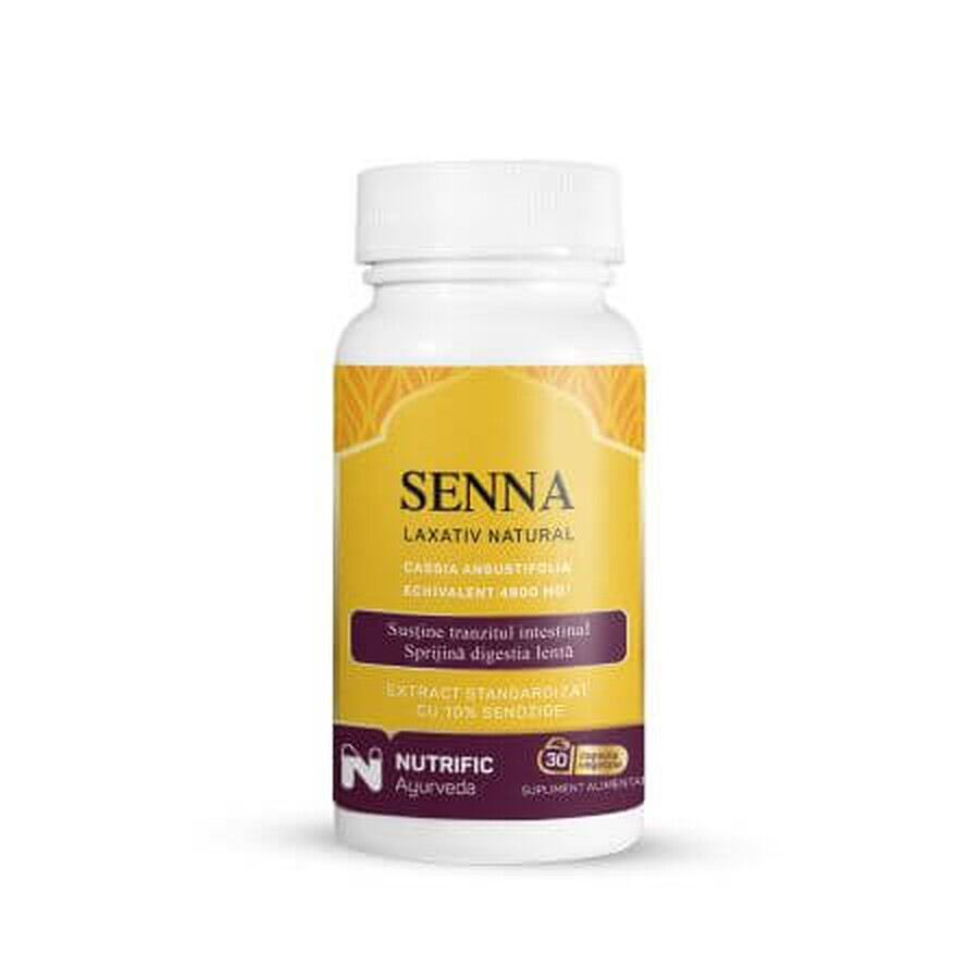 Senna Laxatif naturel, 30 gélules, Nutrific