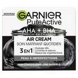Garnier PureActive Air Cream – Tratament matifiant zilnic 3 în 1, 50 ml