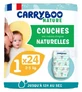 Carryboo Nature Natural Diapers, 24 Diapers, Size 1 (2–5 kg)