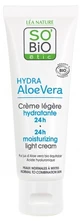 Léa Nature SO BIO étic Hydra Aloe Vera Cremă ușoară hidratantă 24 ore, bio, 50 ml