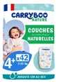 Carryboo Nature natuurlijke luiers met motief, 42 stuks, maat 4+ (9–20 kg)
