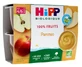 HiPP 100% fruit: appels, voor baby’s van 4–6 maanden, biologisch, 4 potjes