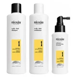 Nioxin Mini-Set Anti-Haarausfall-System 1: Mäßiger Haarausfall, natürliches Haar