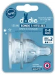 Dodie 2 Round Teats, 3 Flow Settings, Anti-Colic, Medium Flow, 0–6 Months
