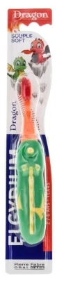 Elgydium Dragon Toothbrush for Ages 2–6, Soft Bristles