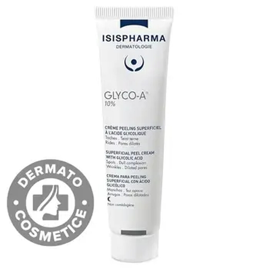 IsisPharma Glyco-A Crème peeling avec 10% d'acide glycolique, 30 ml