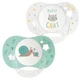 Luc and Léa Essentiel 2 Anatomical Pacifiers with Comfort Flange + 6–18 Months
