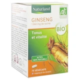 Naturland Organic Ginseng 75 Vegecaps