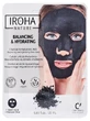 Iroha Nature: Mască de față reechilibrantă cu cărbune și acid hialuronic, 23 ml