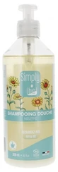 Simply Bio Bio-Shampoo und Duschgel, neutral, 500 ml