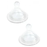 dBb Remond 2 Silicone Nipples with Wide Slit Opening and Adjustable Flow, 4 Months+