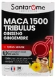 Santarome Maca 1500, Tribulus, Ginseng, Ghimbir – 20 de fiole