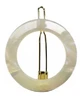 Bachca ronde haarclip van parelmoer, 1 haarclip