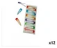 Mezzo veelkleurige glitterhaarclips (set van 12)