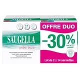 Saugella Cotton Touch Day, set van 2 x 14 extra dunne maandverbanden met vleugels