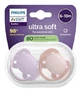 Avent Ultra Soft 2 Orthodontic Silicone Pacifiers, 6–18 Months