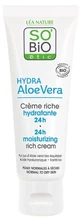Léa Nature SO BIO étic Hydra Aloe Vera Cremă bogată hidratantă 24 ore, bio, 50 ml