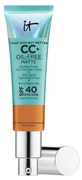 IT Cosmetics Your Skin But Better CC+ Cream: crema correctora CC sin aceites, de acabado mate y alta cobertura para poros visibles, SPF 40, 32 ml