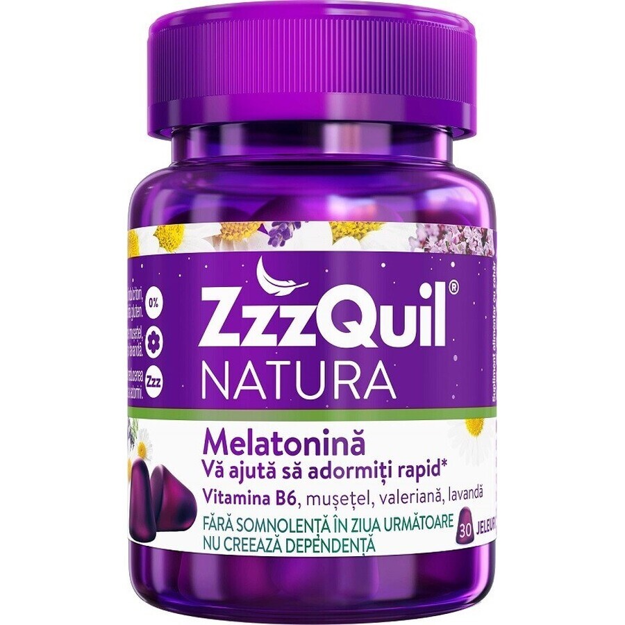 Melatonin, 30 jellies, ZzzQuil Natura