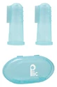 Plic Dental Silicone Toothbrush for Ages 3 Months and Up, 2 Finger Toothbrushes