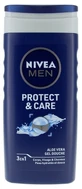 Nivea Men Protect & Care Gel de duș 3 în 1 pentru față, corp și păr, 250 ml