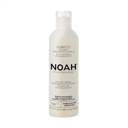 Shampoo naturale antigiallo con estratto di mirtillo, 1,9 x 250 ml, Noah