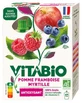 Vitabio Biologico alla mela, lampone e mirtillo, 4 bustine da 100 g ciascuna