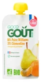 Good Goût Williams-peer en clementine, biologisch, voor baby’s vanaf 4 maanden, 120 g