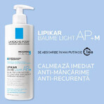 La Roche-Posay Lipikar Baume Light AP+M baume triple action contre les plaques de peau sèche, 400 ml