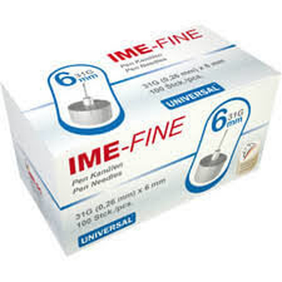 IME-FINE Insulin Ace 31G/6mm x 100 Stück, IME-DC Diabet Srl