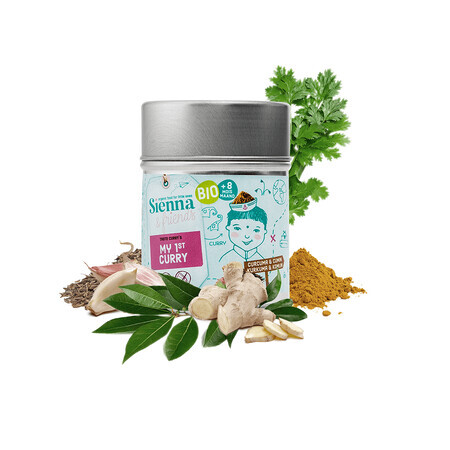 Condimento al curry bio Le mie prime spezie, 8 mesi +, 40 g, Sienna & friends