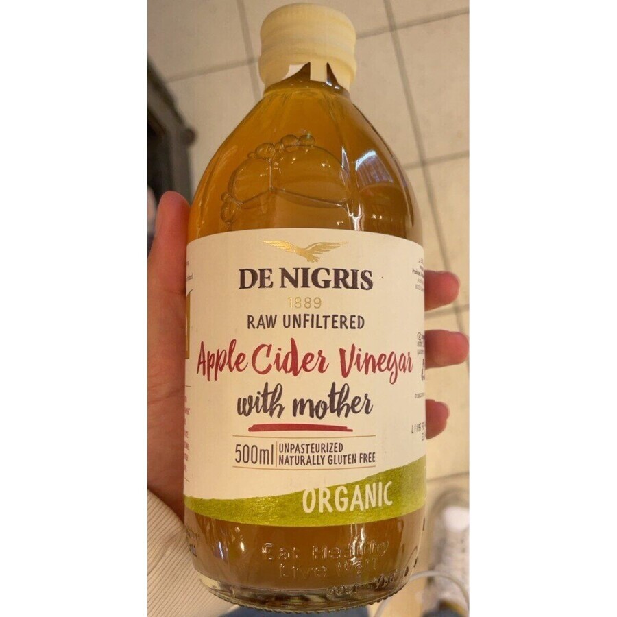 Vinaigre de cidre de pomme non filtré, 500 ml, De Nigris