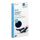 Provital Comfort Socks for Women, Sizes 35–38, Navy, 2 pairs, as is