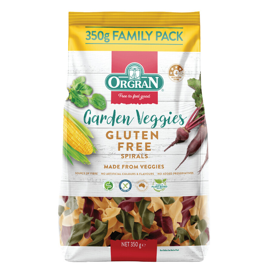 Glutenfreie Gemüse-Spiralnudeln, 350 g, Orgran