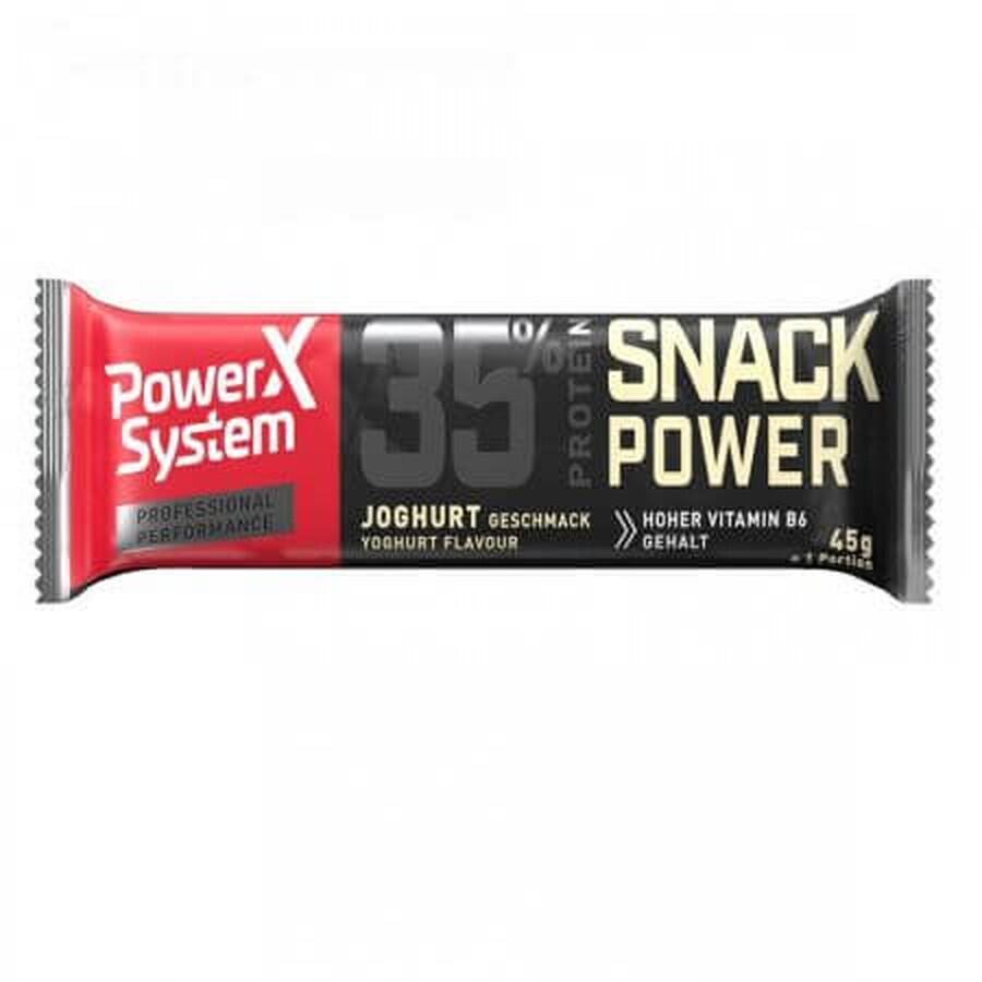 Barre protéinée Snack Power avec yaourt, 45g, Power system