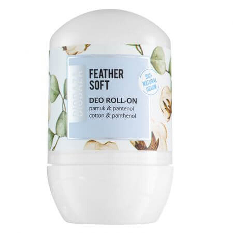 Déodorant naturel à l'huile de coton et au panthénol, Feather Soft, 50 ml, Biobaza