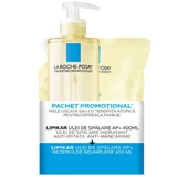 Huile démaquillante hydratante + Lipikar AP+ - Recharge, 2 x 400 ml, La Roche-Posay