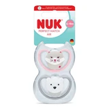 Set suzete Perfect Match Air, Veverita/Urs, 6-18 luni, 2 bucati, Nuk
