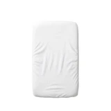 Sábana bajera de algodón de doble capa 2 en 1 con elástico y forro impermeable, 50 x 90 cm, blanca, Twindeco