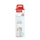 Biberon cu termocontrol si tetina din silicon flux XL First Choice, 6 luni+, 360 ml, Nuk