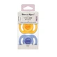 Suzete ortodontice UltraLight, Galben/Albastru, 6-18 luni, 2 bucati, Tommee Tippee