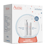A-OXitive Smoothing Moisturizing Day Cream Package, 30 ml + Thermalwasser-Spray, 50 ml, 80 ml, Avene