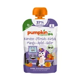 Purée bio à la carotte, à la pêche, au potiron, à la mangue, à la pomme et à l'avoine, à partir de 6 mois, 100 g, Pumpkin Organics