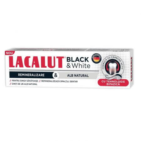 Dentifrice noir et blanc, 75 ml, Lacalut