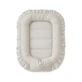 Cosulet pentru bebelus cu volanase Baby Nest Royal, Beige, 55 x 75 cm, MimiNu