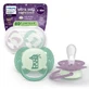 Set suzete fosforescente Ultra Soft Avent, Wild, 6-18 luni, 2 bucati, Philips